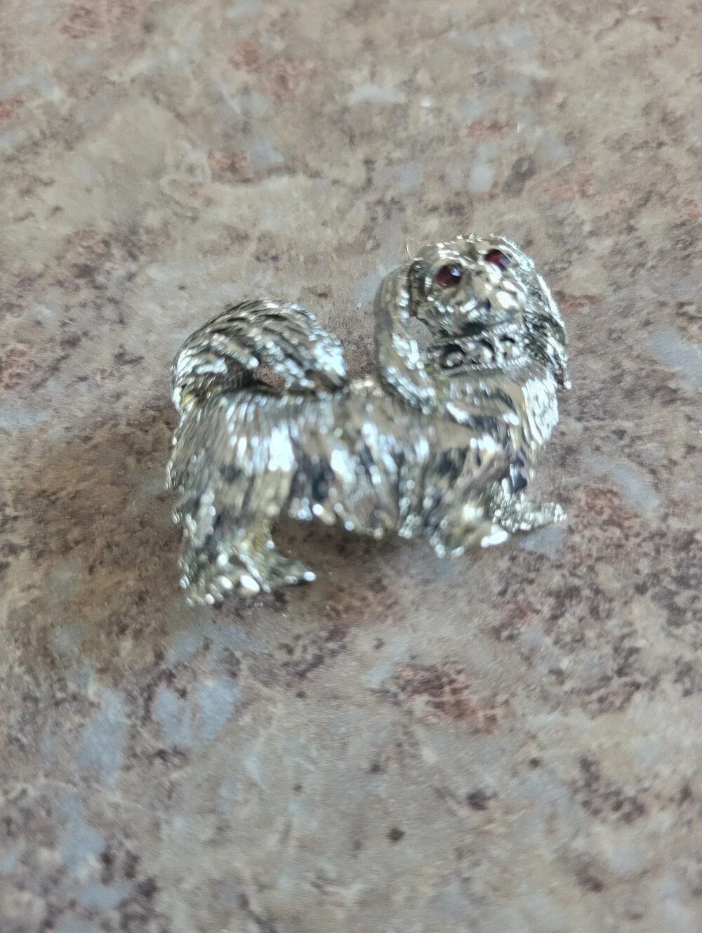 Gerrys Silver Tone Metal Dog Brooch